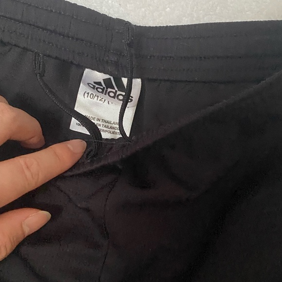 Nike green running shorts and adidas black striped shorts bundle - Picture 6 of 7